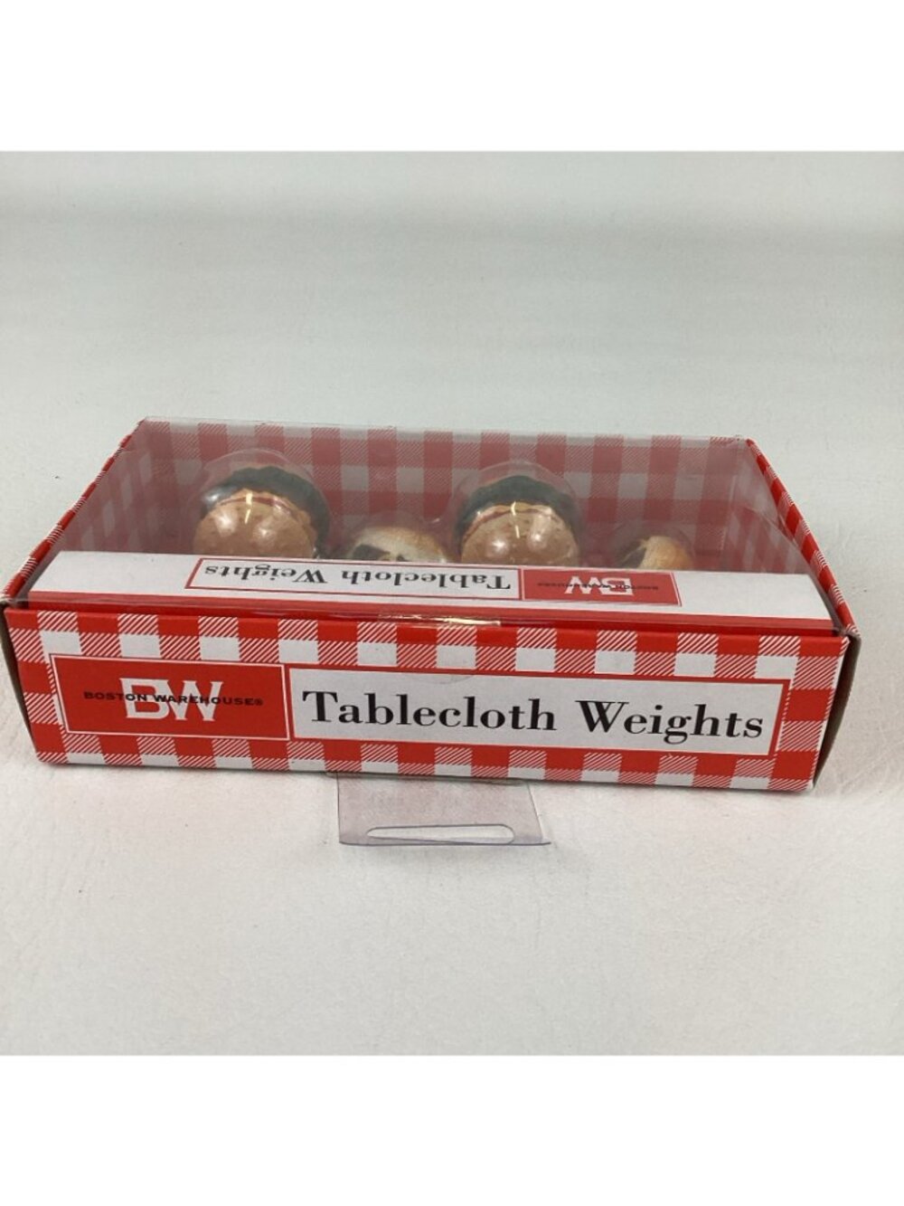 Boston Warehouse Tablecloth Weights BBQ Picnic Cheeseburger Hot Dog Clips New - Picture 5 of 7